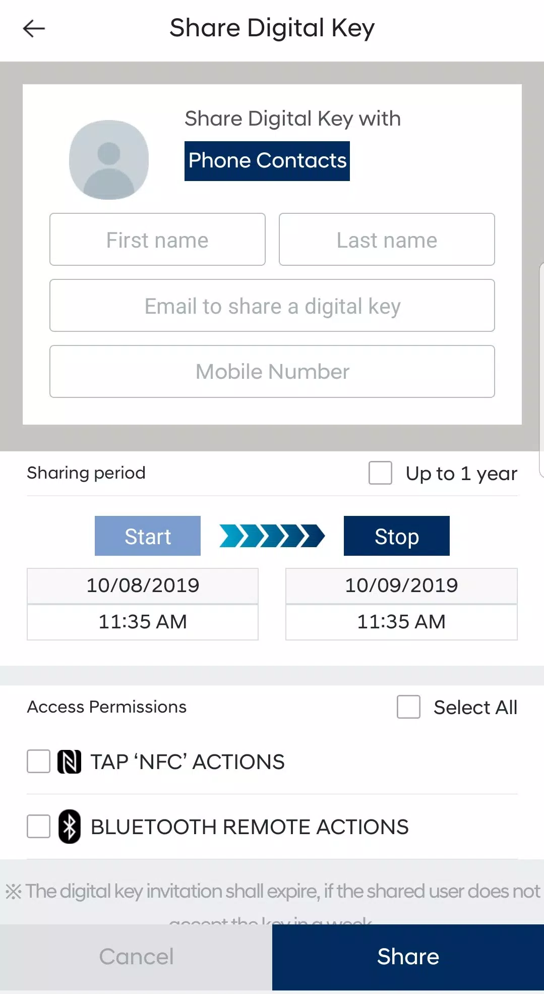 Hyundai Digital Key Screenshot 2