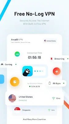 Pawxy - Fast VPN & Web Browser Скриншот 1