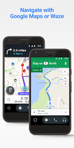 Android Auto – Google Maps, Media & Messaging Captura de pantalla 2