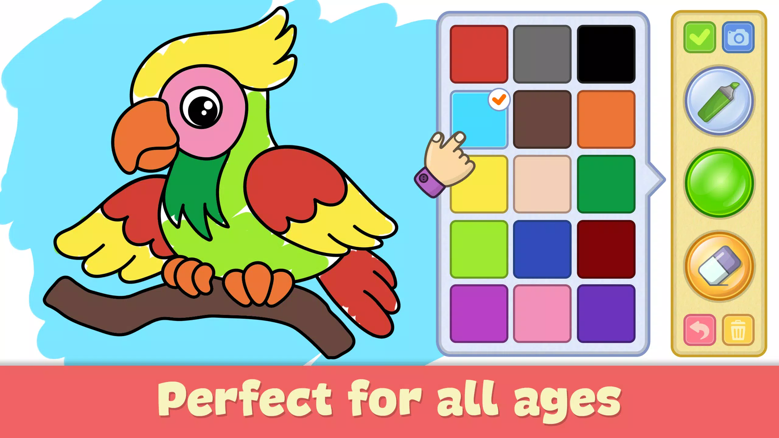 Juegos colorear para niños Captura de pantalla 0