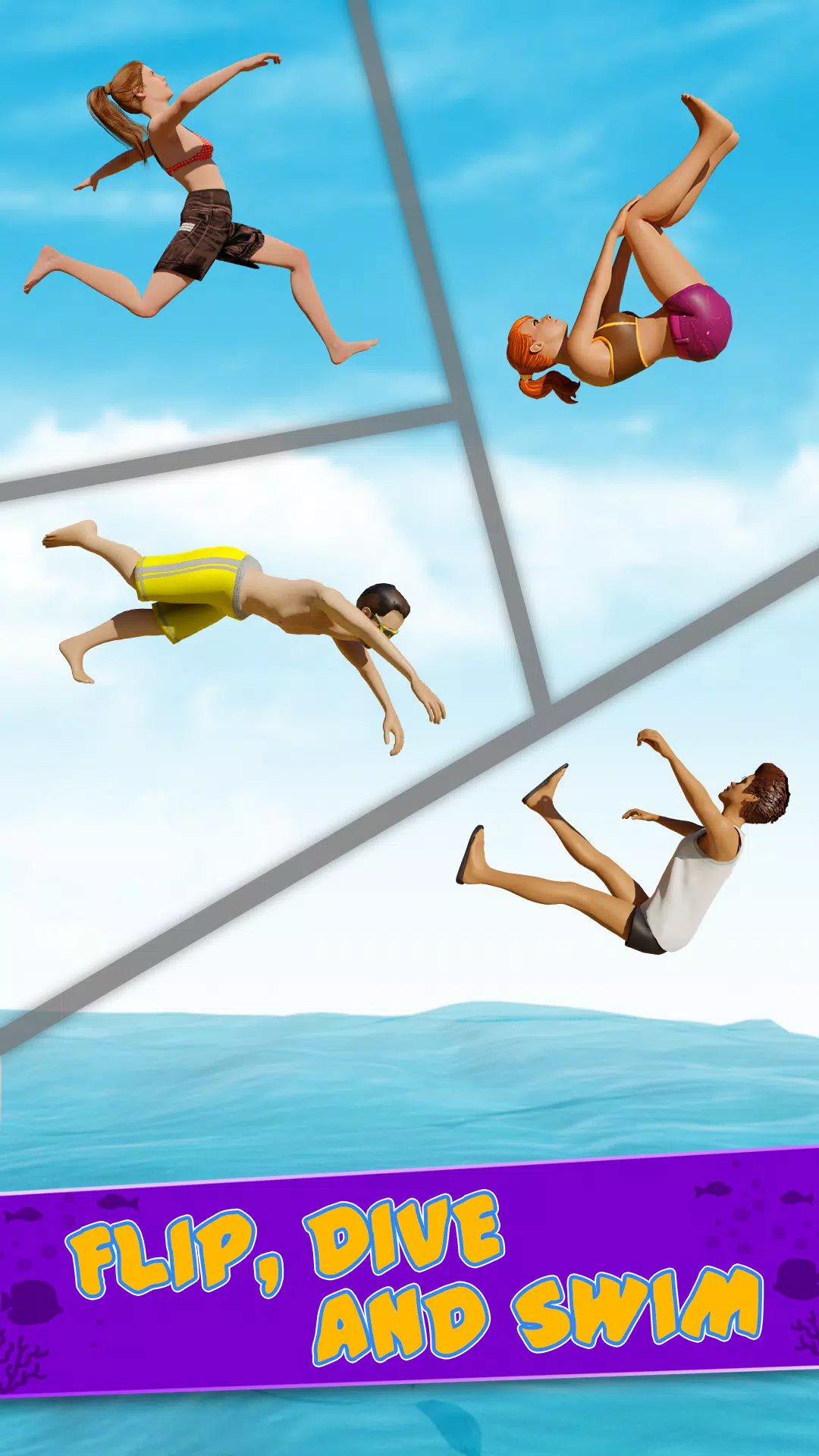 Cliff Flip Diving 3D Flip应用截图第2张
