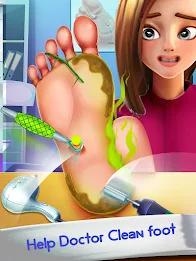 Foot Doctor ASMR Offline Games スクリーンショット 1