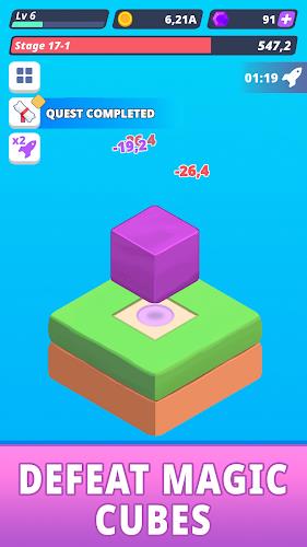 Tap Tap Cube - Idle Clicker 스크린샷 2