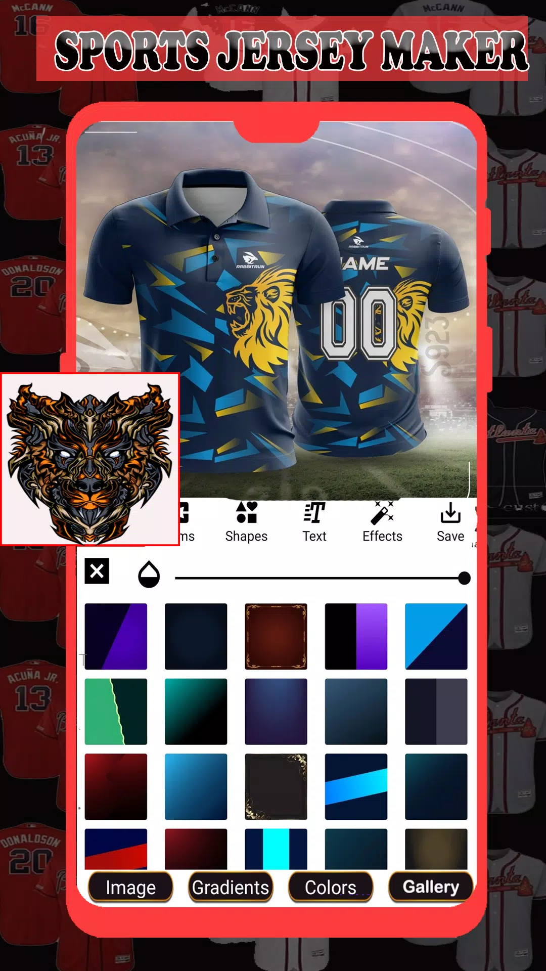 Sports Jersey Maker Captura de tela 3
