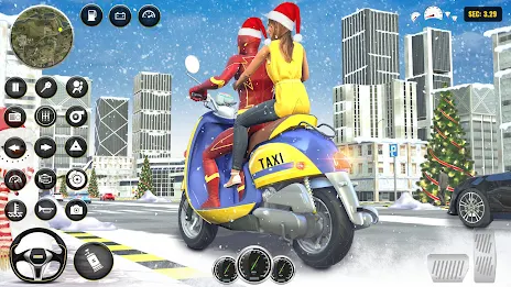 Superhero Bike Taxi: Bike Game Captura de tela 1