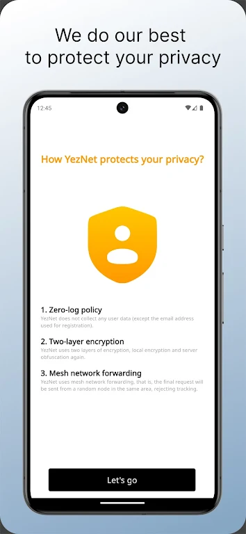 YezNet - Next generation VPN Zrzut ekranu 2