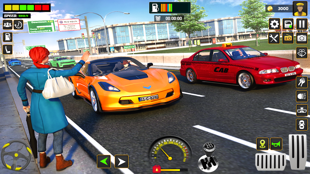 Schermata City Cab Driver Car Taxi Games 3