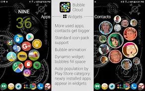 Bubble Cloud Widgets + Folders स्क्रीनशॉट 0