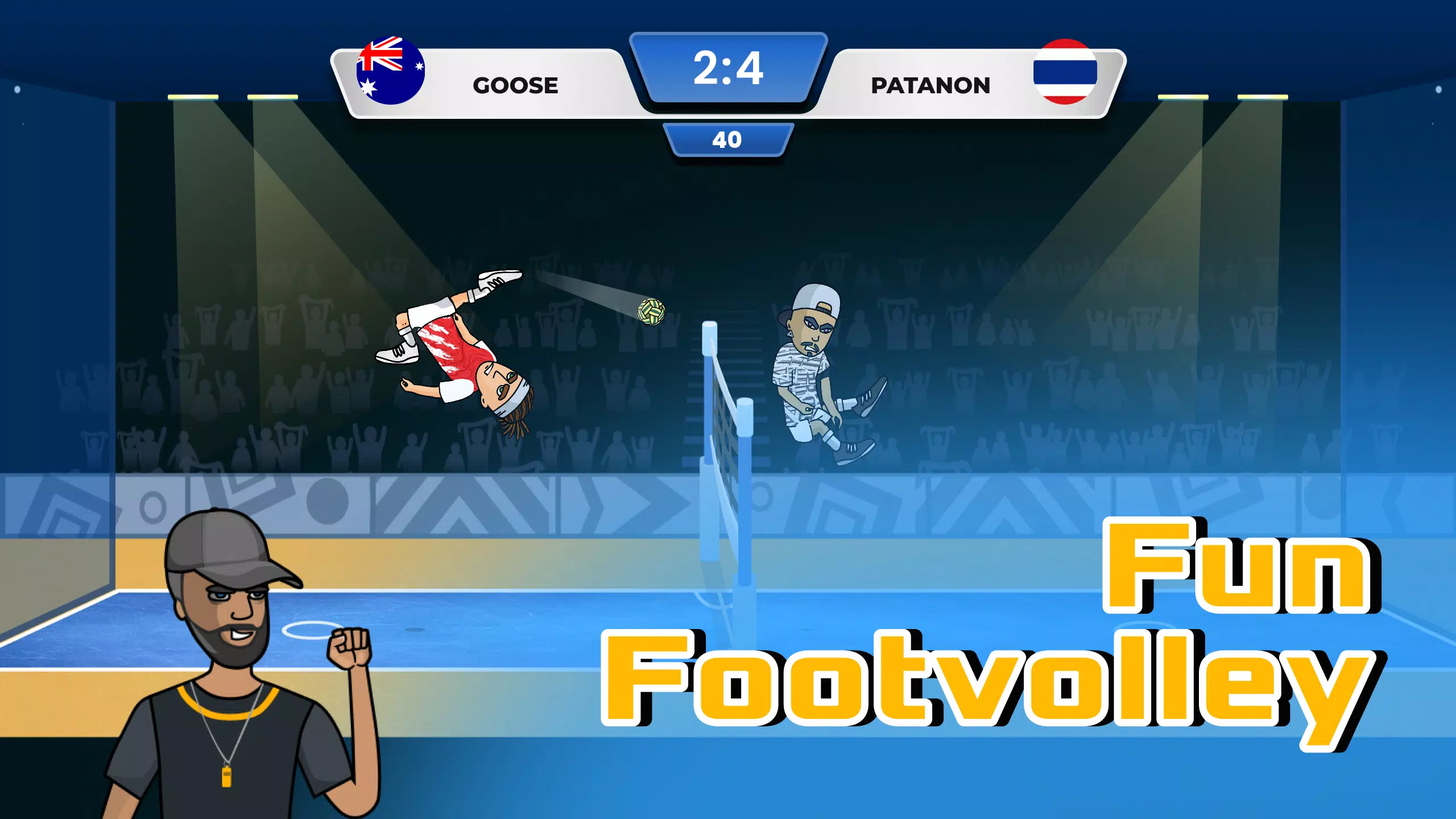 Soccer Spike - Kick Volleyball 스크린샷 0