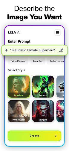 Lisa AI: AI Art Generator Ảnh chụp màn hình 3