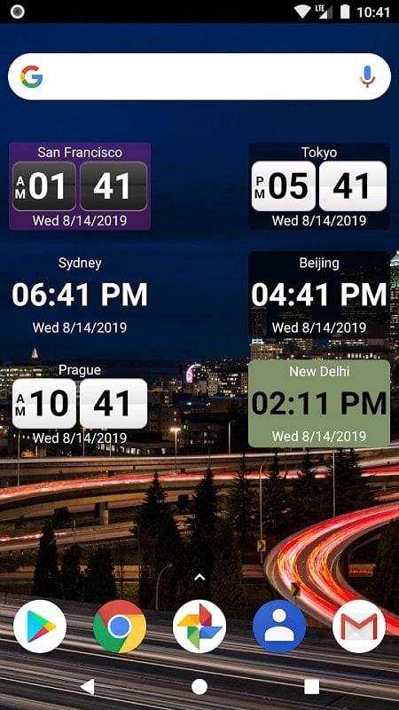 World Clock Widget 2024 Pro スクリーンショット 1