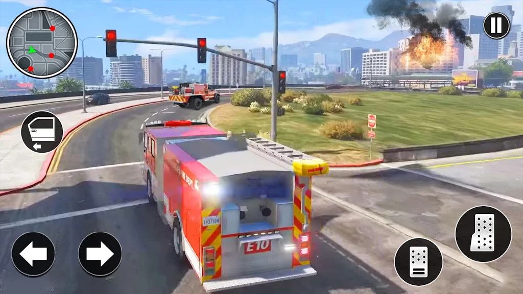 City Emergency Driving Games ภาพหน้าจอ 1