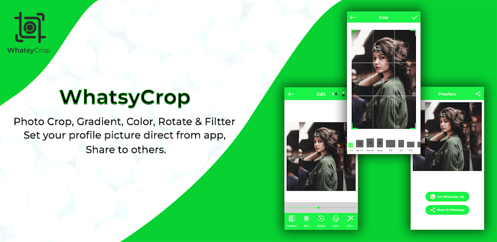 WhatsyCrop: DP Photo Editor スクリーンショット 0