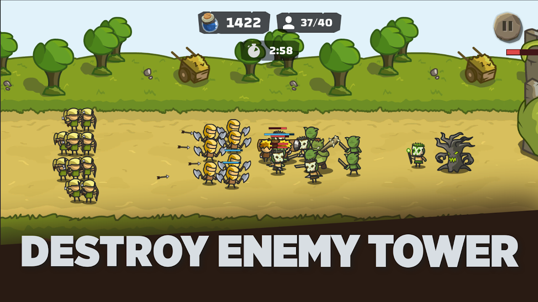 Tower Royale: Stick War Online Captura de tela 0