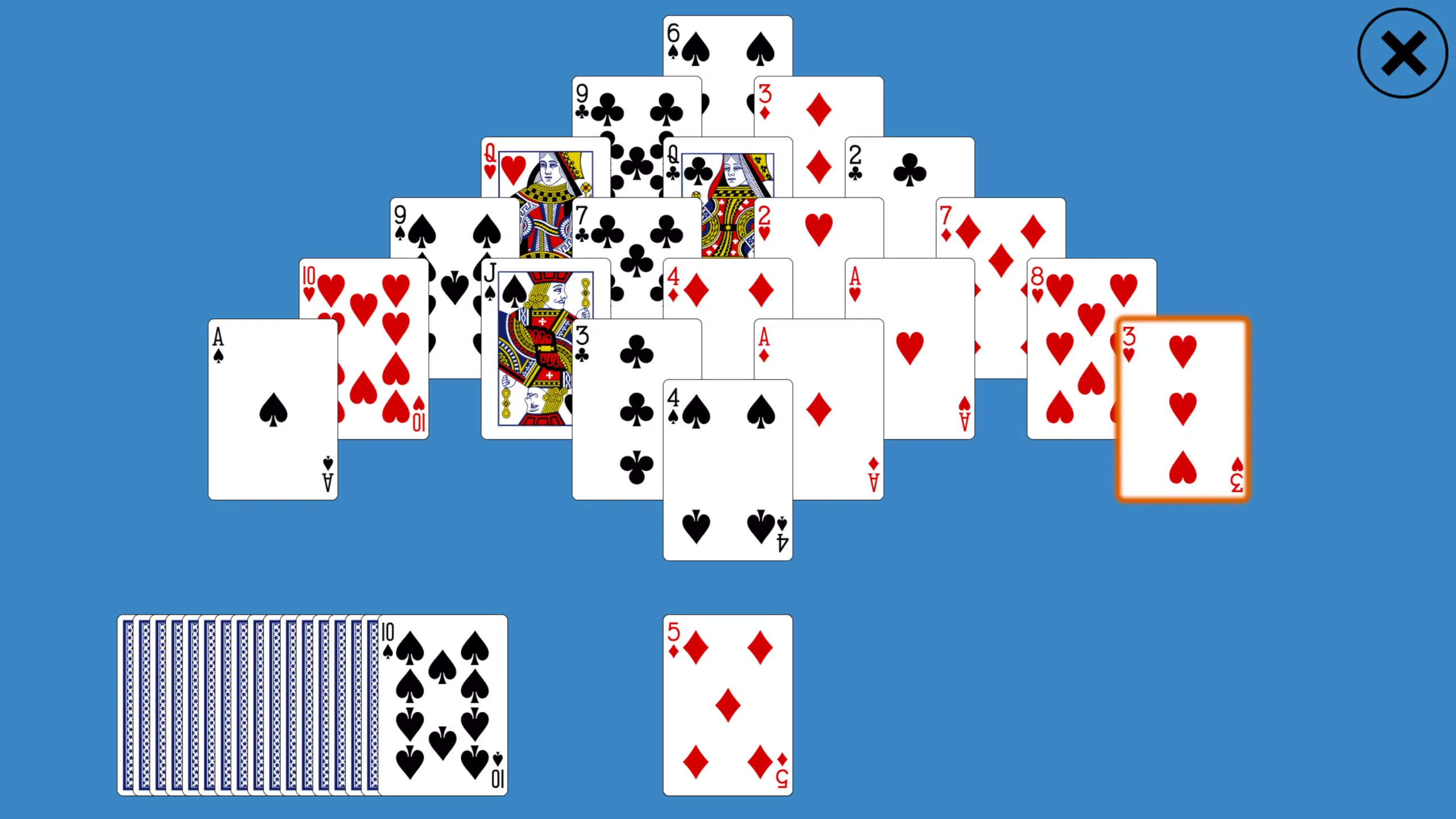 Classic Pyramid Solitaire ภาพหน้าจอ 1