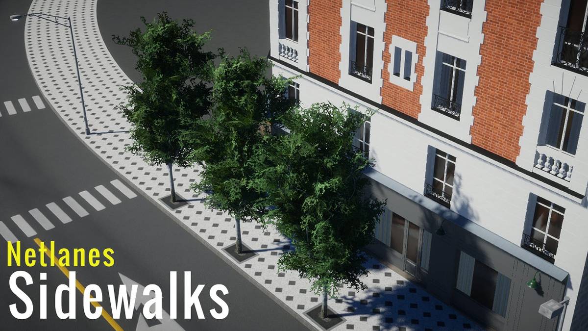 Netlanes Walkways & Paths, Cities Skyline 2 için harika bir moddur