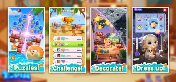 Colorful puzzle adventure featuring customizable baby outfits and interactive gameplay