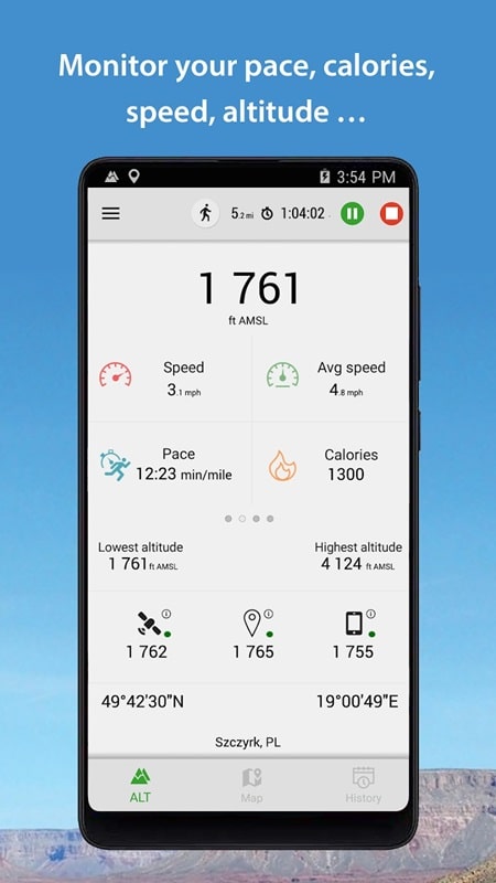 Altimeter Capture d'écran 2