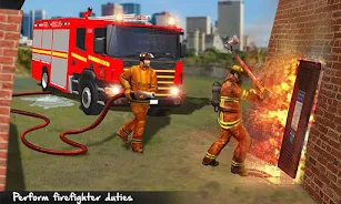 Fire Truck: Firefighter Game スクリーンショット 0