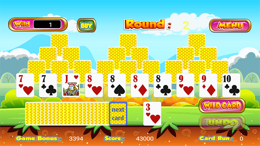 Tri Towers Tri Peaks Solitaire Screenshot 1