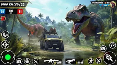 Wild Dinosaur Hunting Games 3D Captura de tela 2