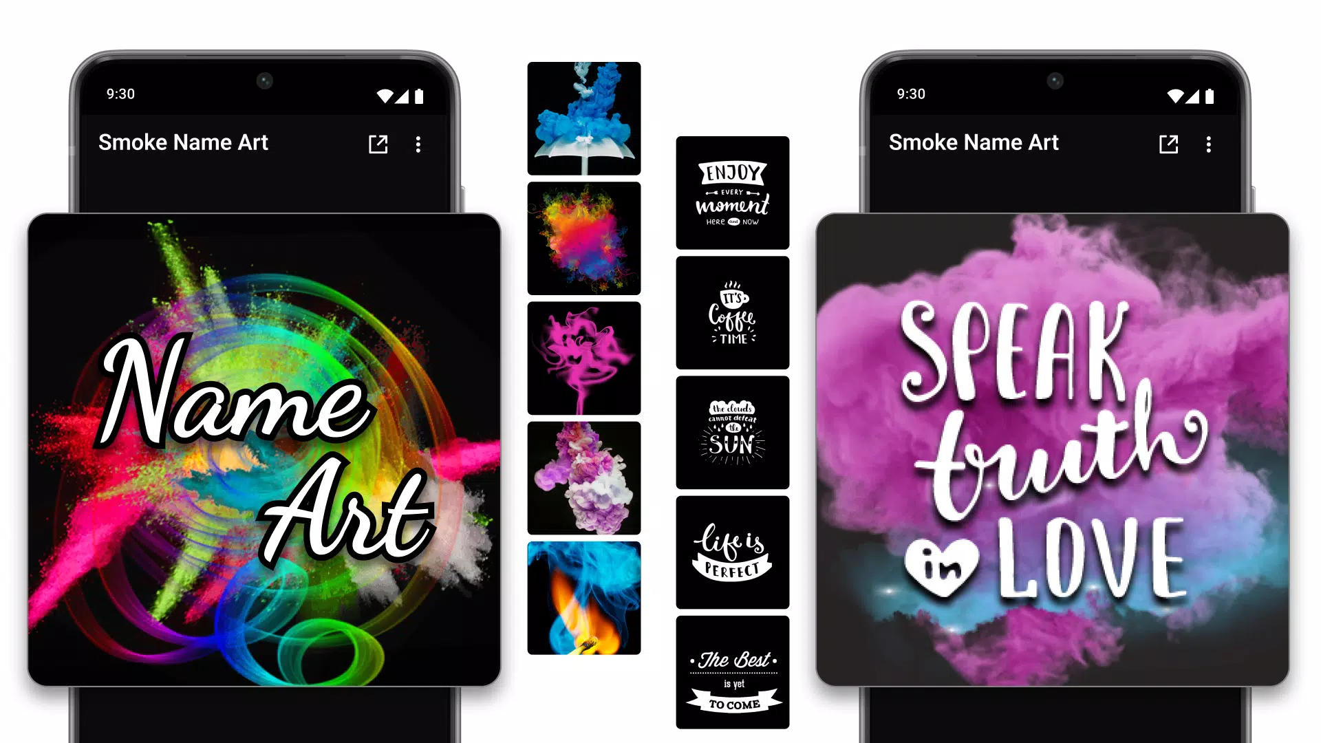 Smoke Name Art Maker 스크린샷 0