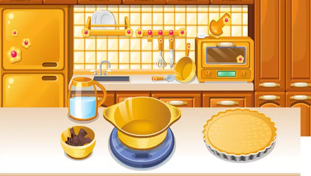 girls cooking games chocolate Скриншот 1