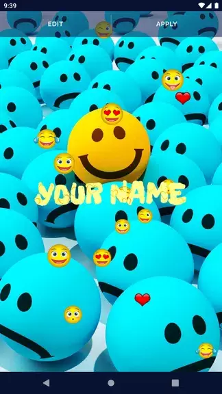 Cute Emoji Live Wallpaper स्क्रीनशॉट 1