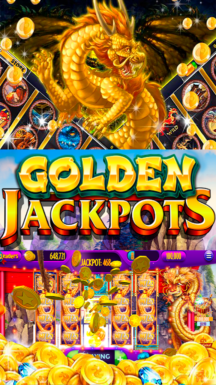 Dragon's Gold Flames Vegas Casino Slots Ekran Görüntüsü 1