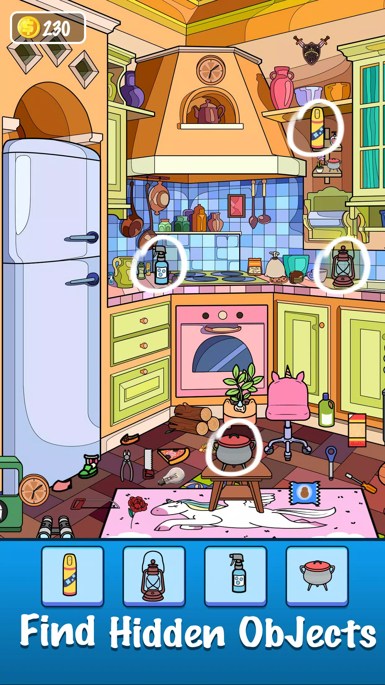 Find Tidy Hidden Objects Game Скриншот 0