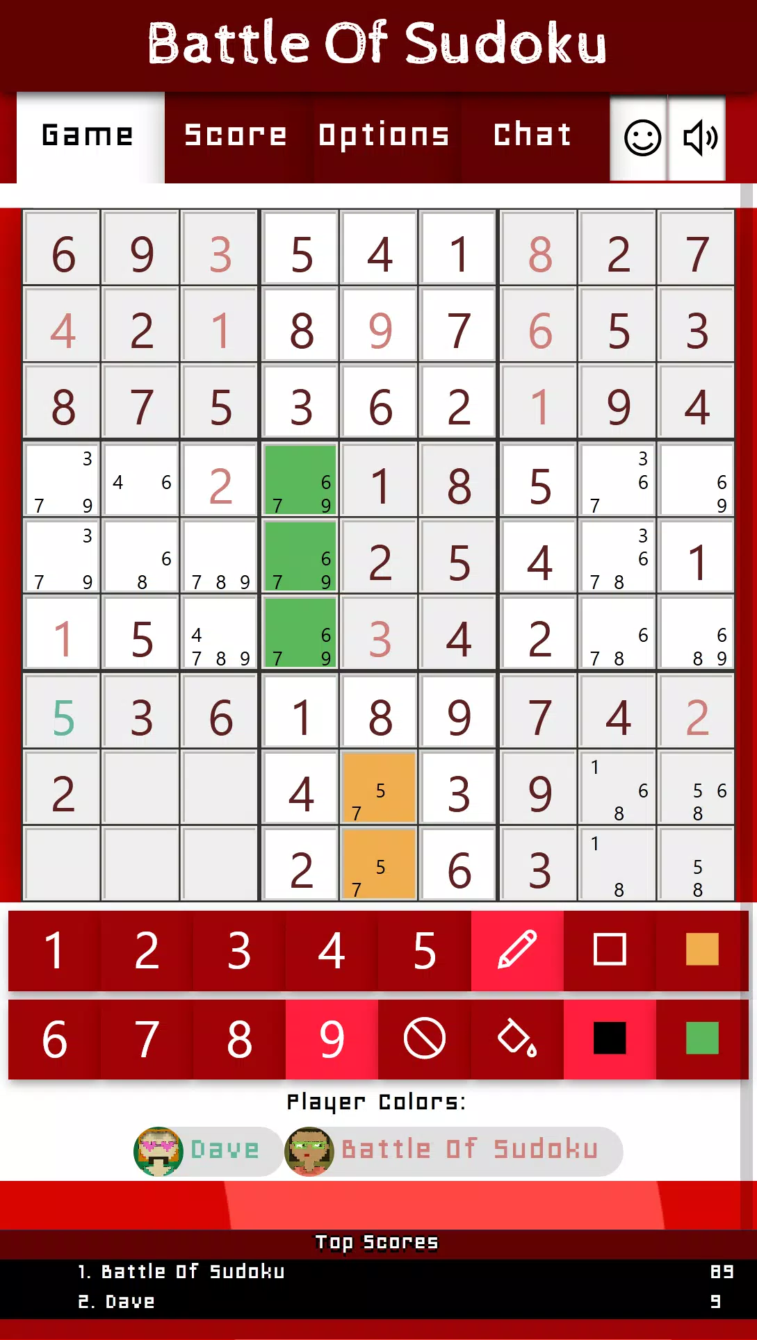 Battle Of Sudoku Tangkapan skrin 3