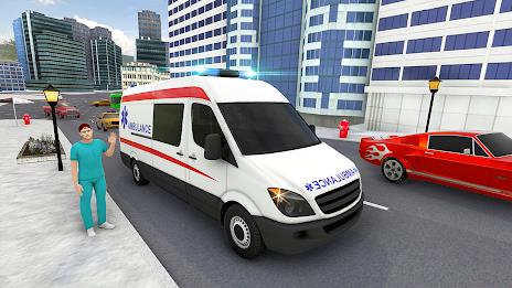 Ambulance Simulator Car Driver Captura de pantalla 2