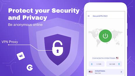 Secure VPN 2022 - Fast VPN ဖန်သားပြင်ဓာတ်ပုံ 3