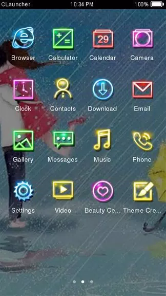 Cartoon Couple Sweet Theme HD Captura de pantalla 2