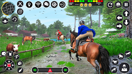 Horse Racing Games Horse Rider Screenshot 0