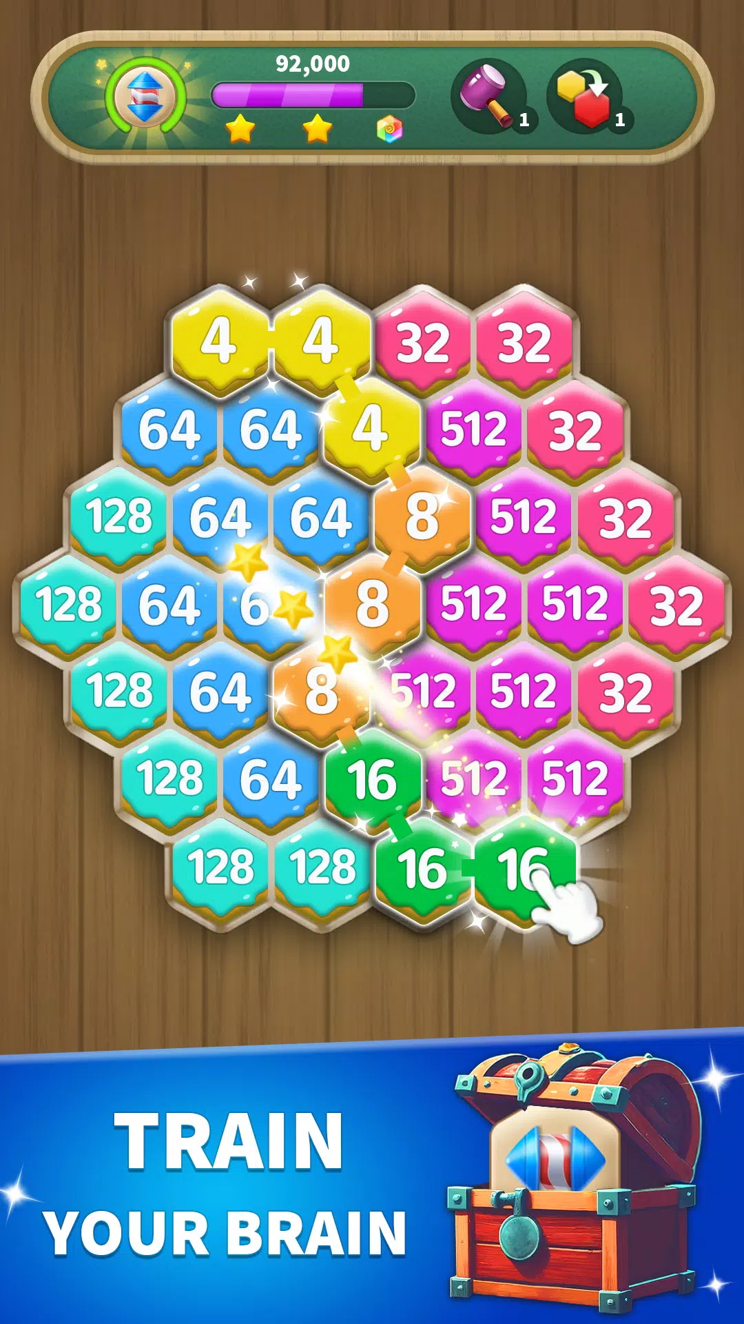 Hexa Connect: 2048 Puzzle স্ক্রিনশট 1