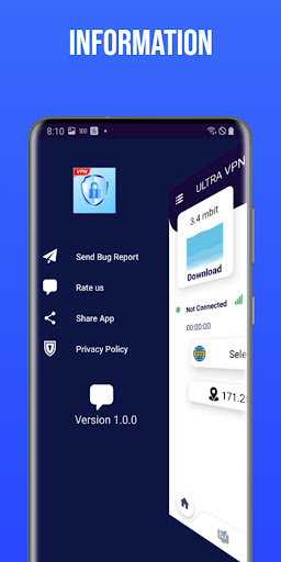 Ultra VPN Proxy 2023 ဖန်သားပြင်ဓာတ်ပုံ 3