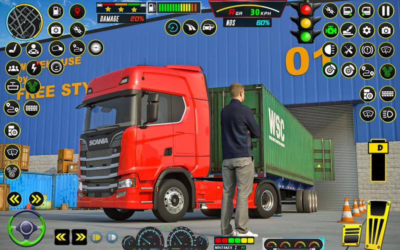 Cargo Truck Driving Game 2024 Schermafbeelding 0