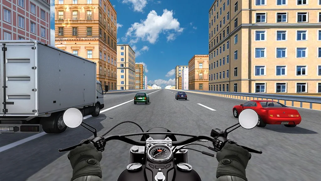 City Bike Traffic Race in Crowd Taxi 3D Ảnh chụp màn hình 0