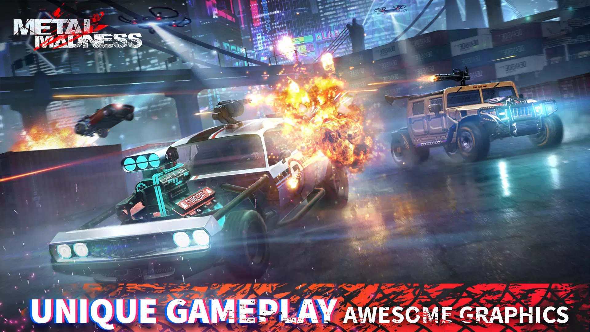 METAL MADNESS PvP: Car Shooter Ảnh chụp màn hình 1