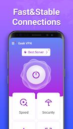 Geek VPN: Fast & Stable Proxy Captura de pantalla 0