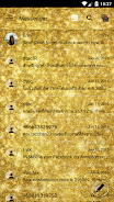 SMS Messages GlitterGold Glass Screenshot 2