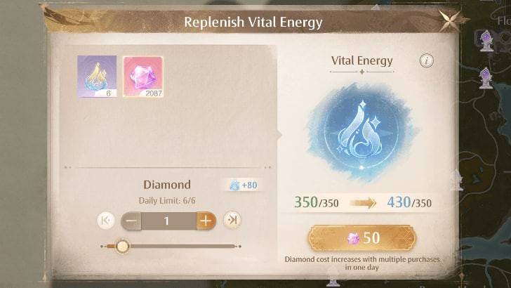 Energía vital en el infinito Nikki