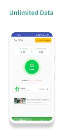 Dot Vpn - Unlimited Data Schermafbeelding 1