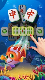 Mahjong Fish Solitaire Match Tangkapan skrin 1