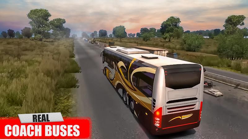 Euro Coach Bus Driving Games Capture d'écran 2