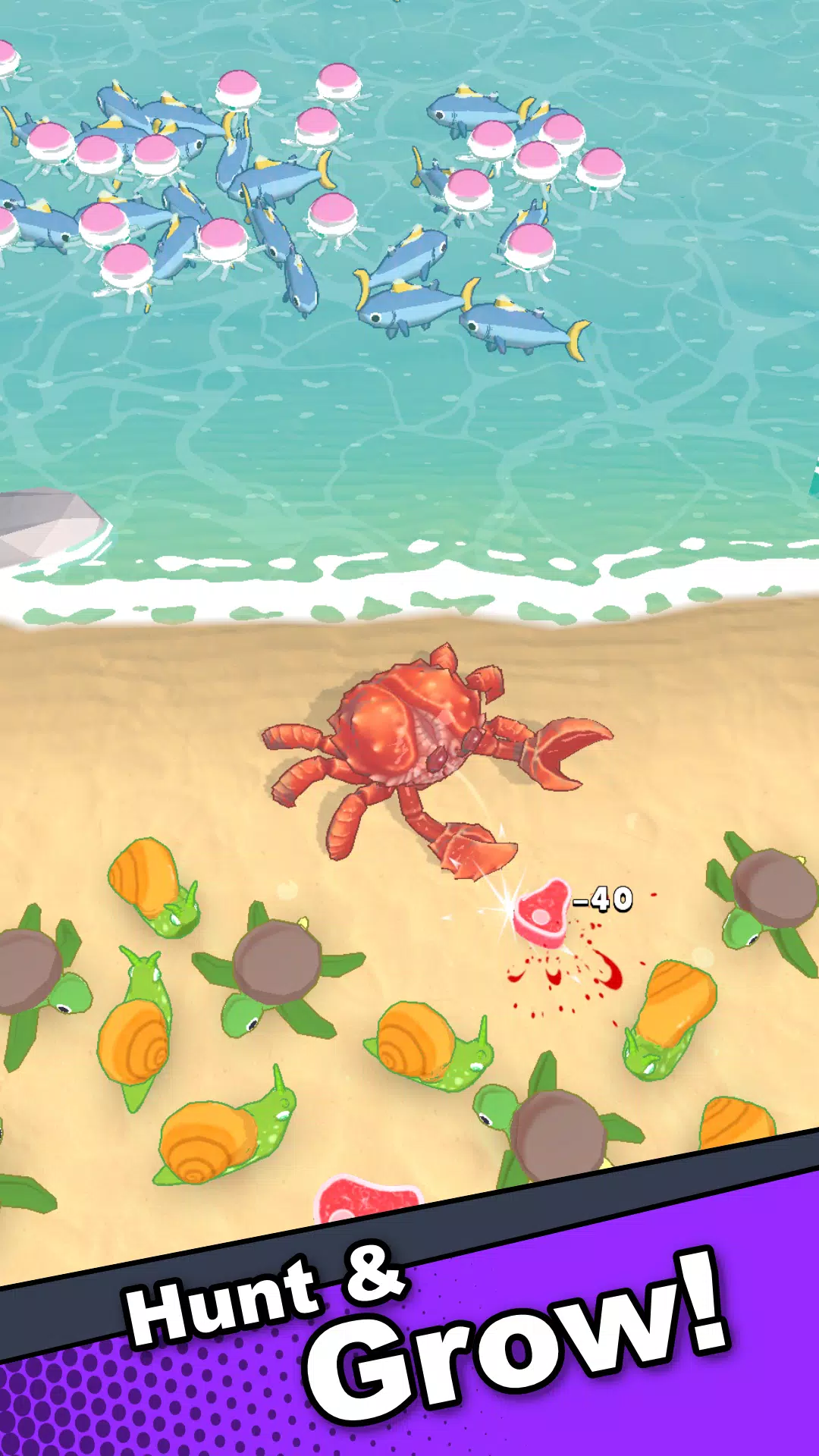 Crab Life - Idle Rpg Скриншот 2