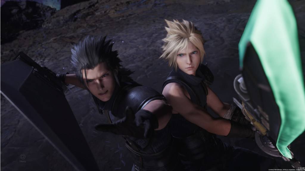 ff7 rebirth Cloud y Zack como parte de un artículo sobre errores de DirectX 12.