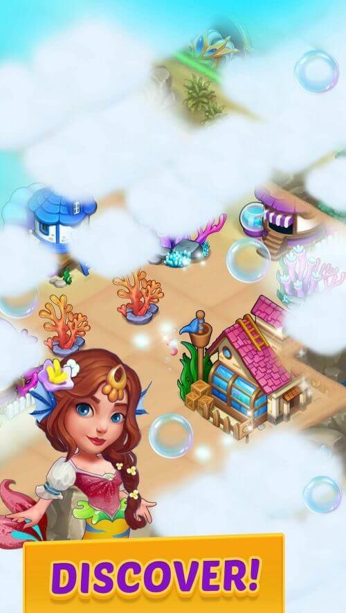 Merge Mermaids-magic puzzles Screenshot 2