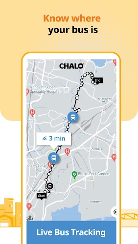 Chalo - Live Bus Tracking App Captura de tela 1